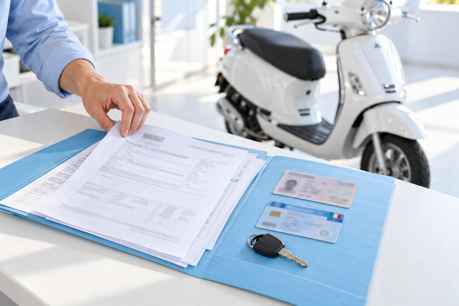 Documenti necessari per l'immatricolazione di uno scooter 50