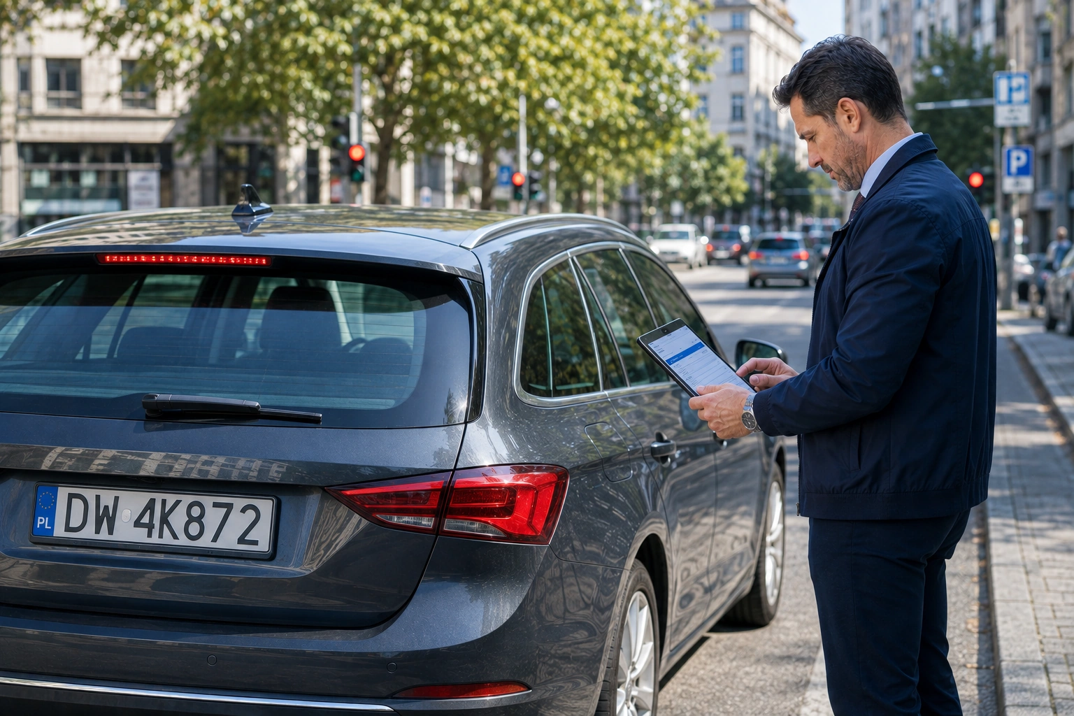 Veicolo con targa polacca utilizzato stabilmente in Italia