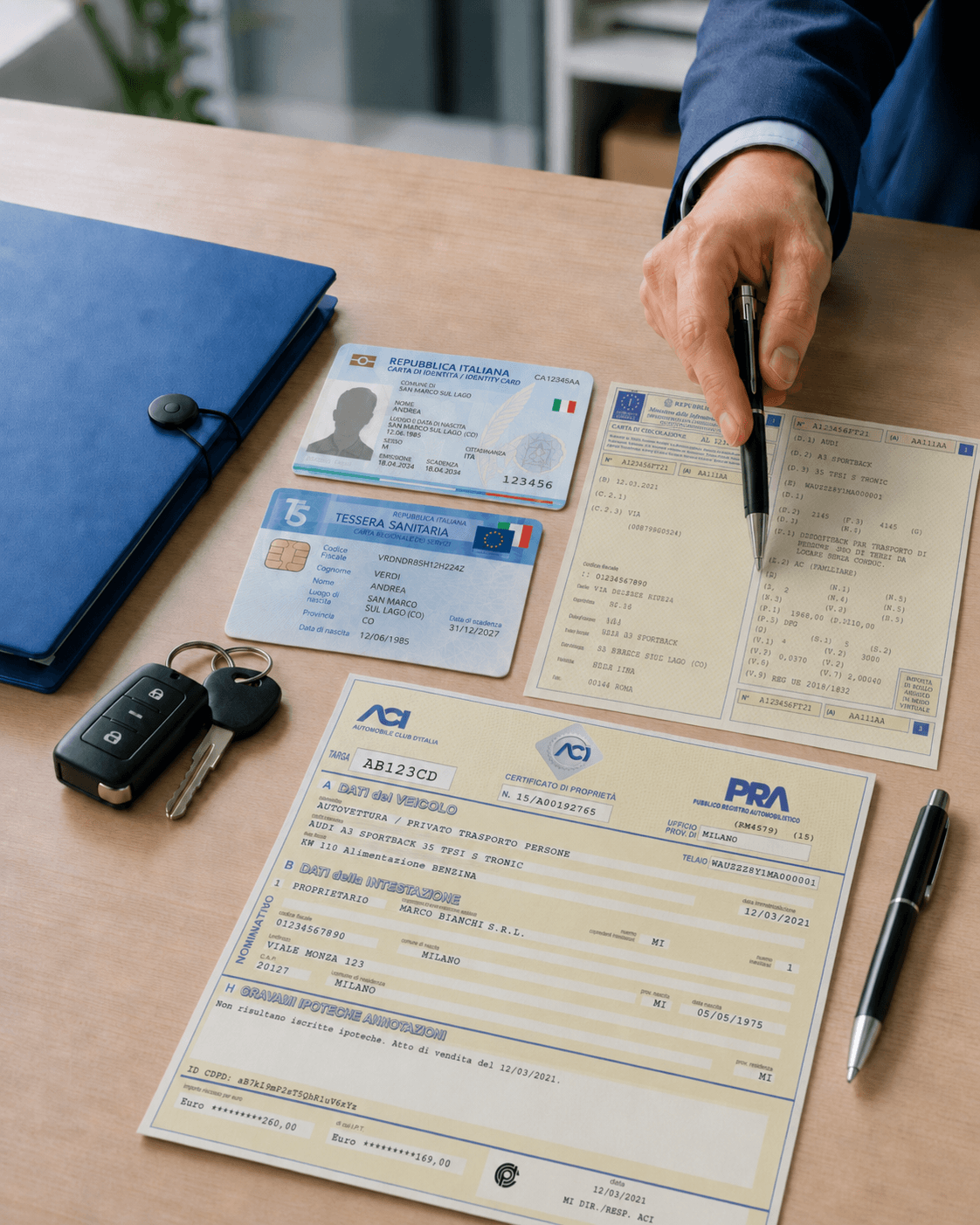 Documenti per passaggio di proprieta auto Agenzia Nocera