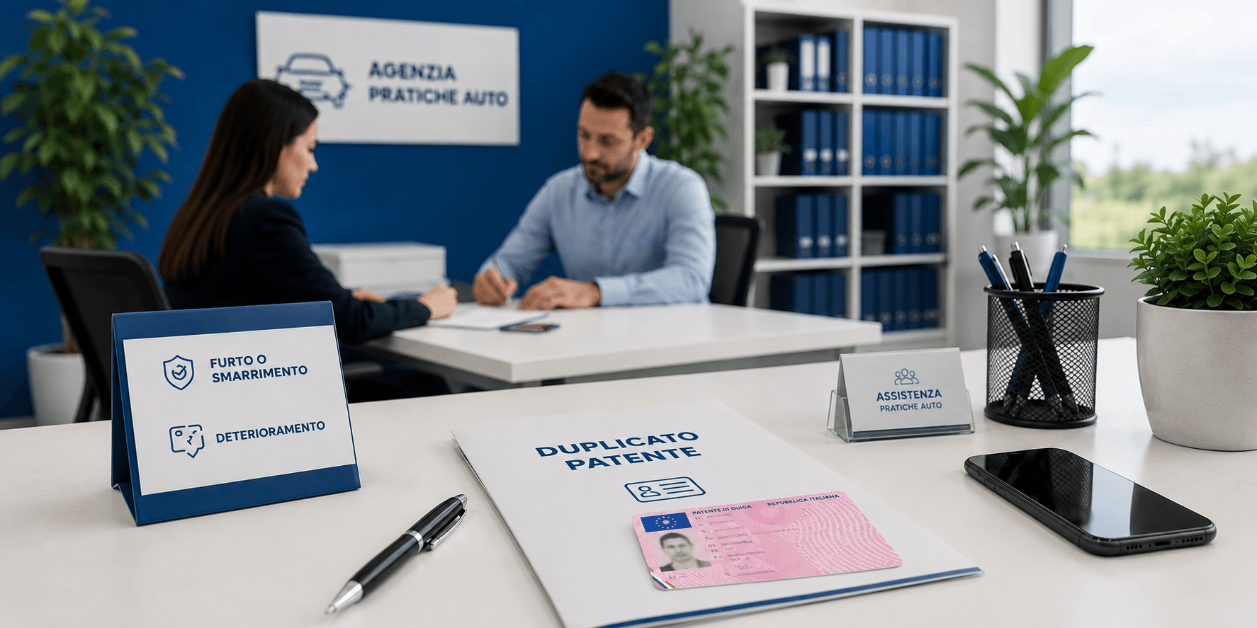 Duplicato patente con documento e richiesta nuova copia